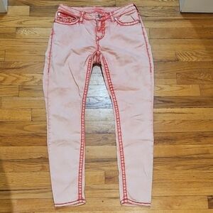 True Religion Pink Skinny Jeans